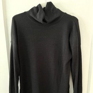 Black turtleneck sweater